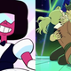 Garnet on her wedding day; Adora and Catra finally giving up the whole “I hate you” schtick and admitting they love each another.